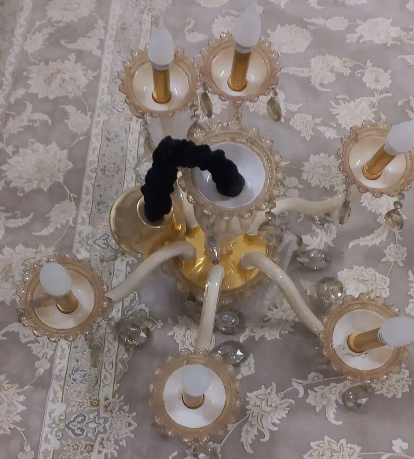 لوستر|لوستر و چراغ آویز|نیشابور, شهرآرا|دیوار