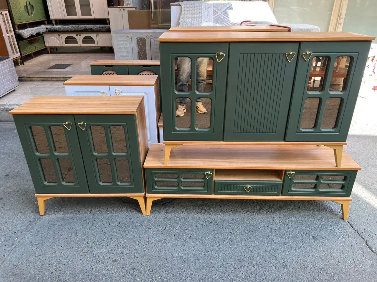 میز کنسول دو رنگ|بوفه، ویترین، کنسول|الوند, |دیوار