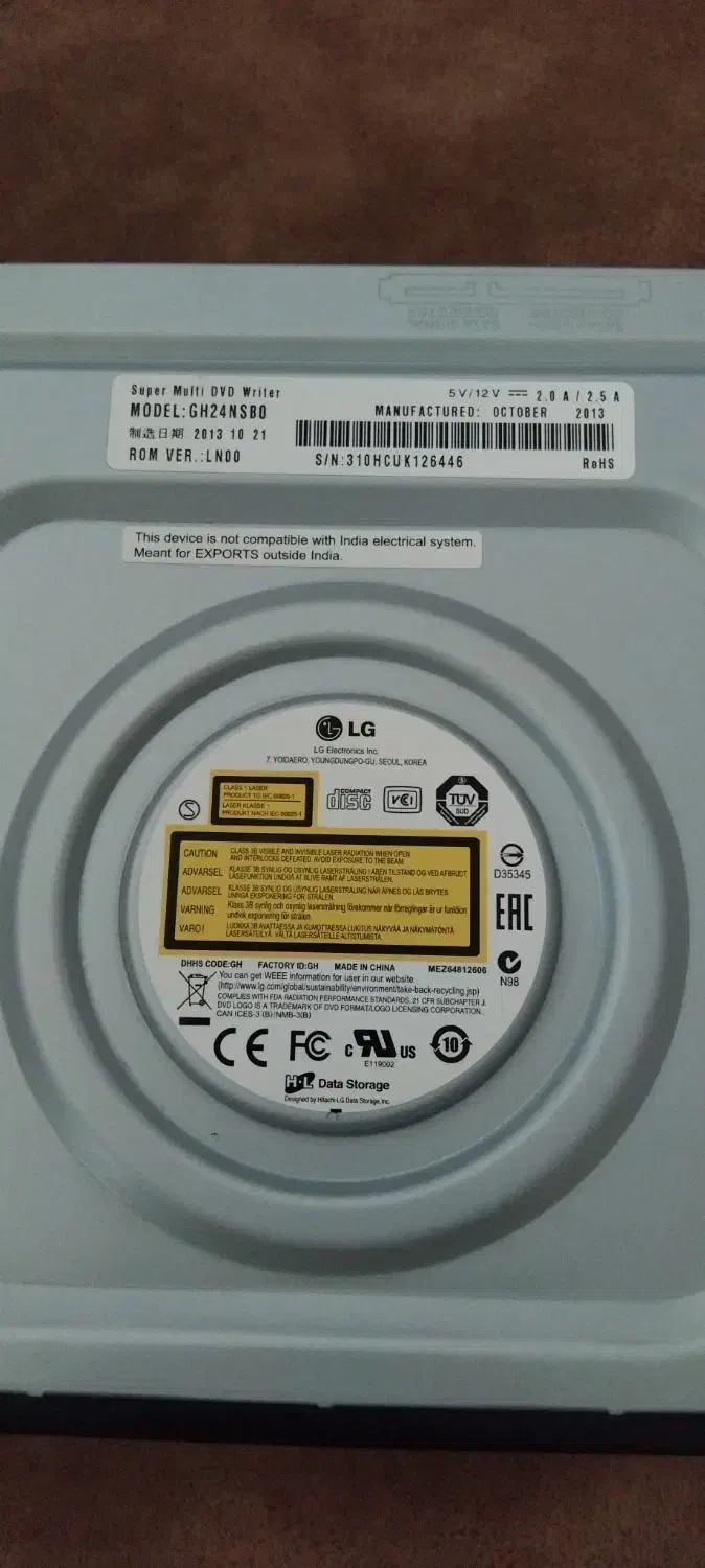 DVD WRITER LG|قطعات و لوازم جانبی رایانه|بجنورد, |دیوار