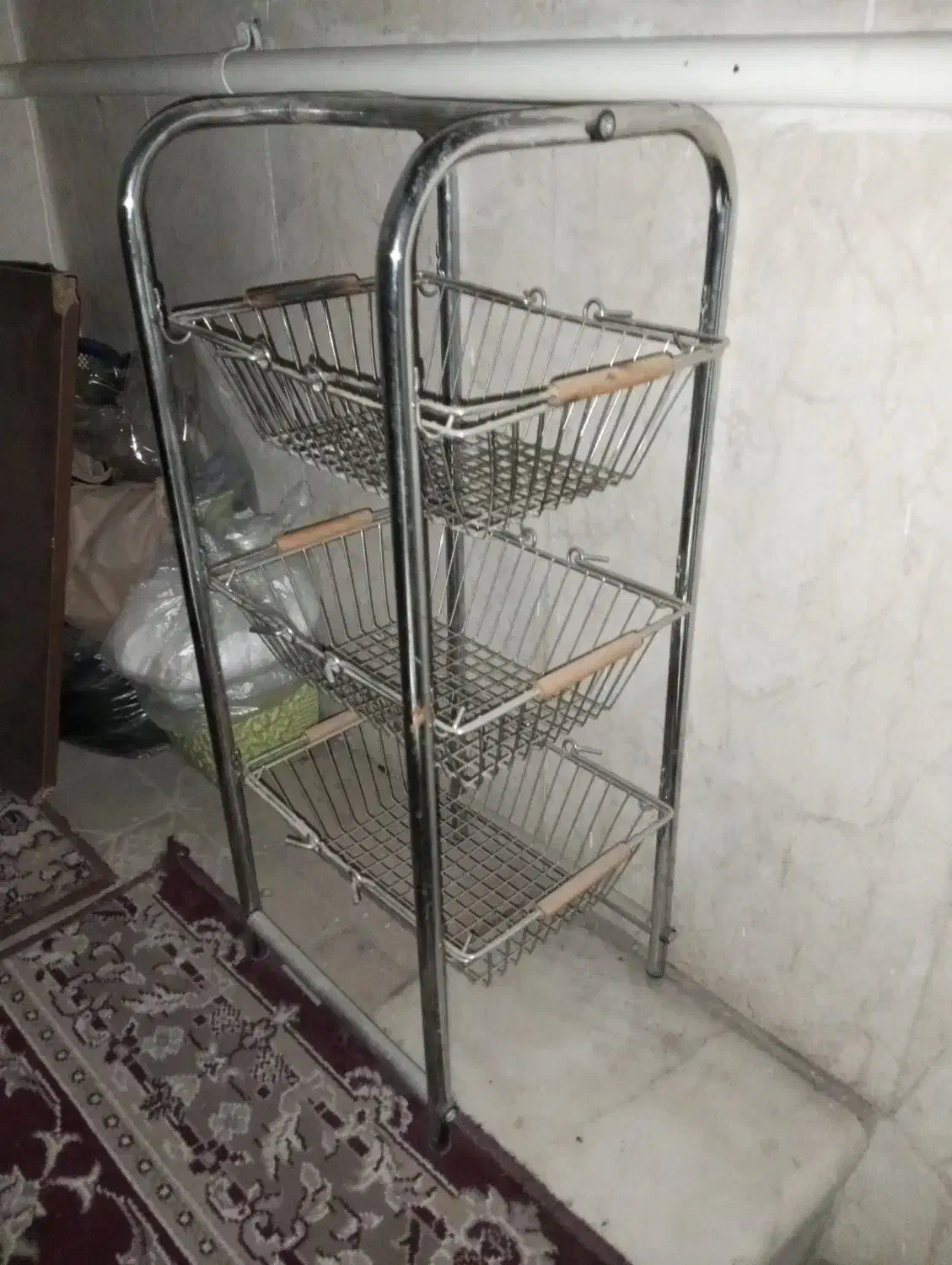 سبد سیب زمینی پیاز|ظروف نگهدارنده، پلاستیکی، یک‌بارمصرف|مشهد, کلاهدوز|دیوار