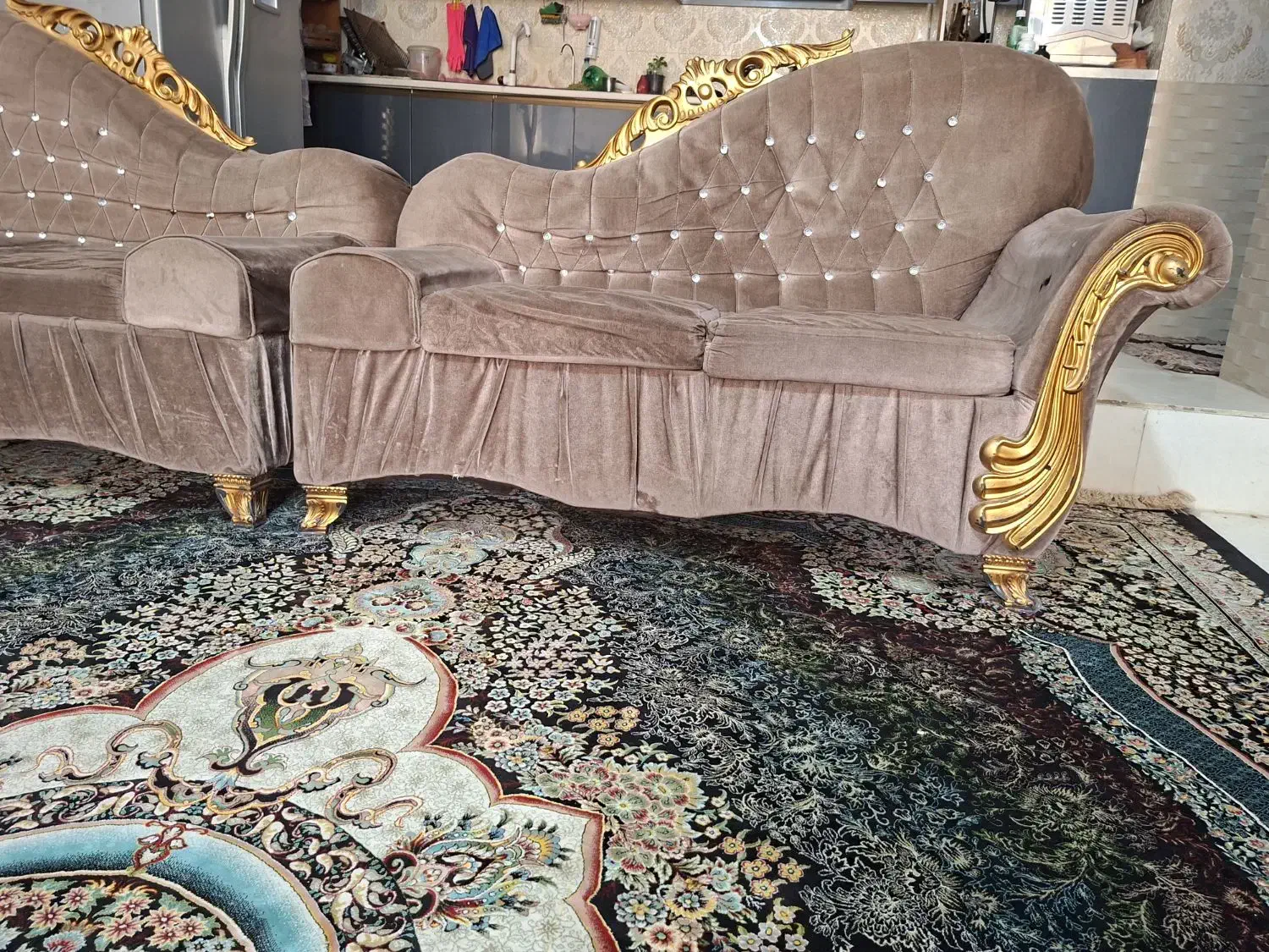 مبل لم راحتی خیلی شیک کمجا دانه ای  ۷۵۰تومن|مبلمان خانگی و میز عسلی|شیراز, میانرود|دیوار