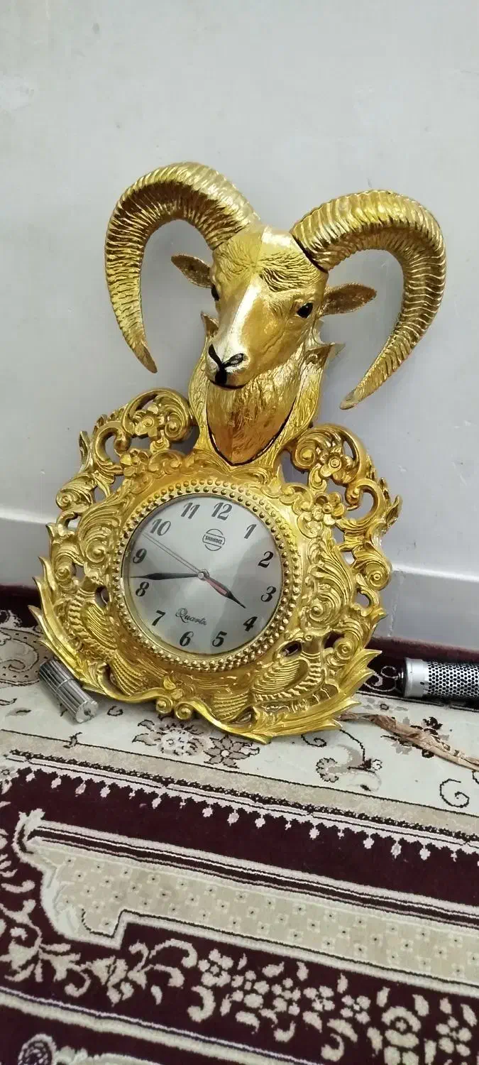 ساعت دیواری طرح سر گوزن|ساعت دیواری و تزئینی|لار, |دیوار