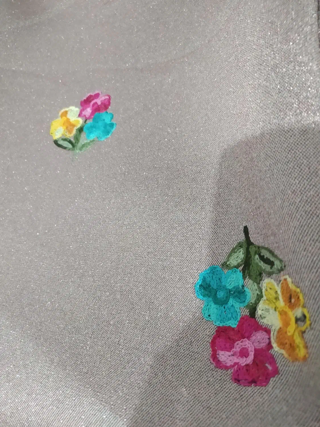 پارچه لمه گل دار گرم پالتویی|لباس|ایلام, |دیوار