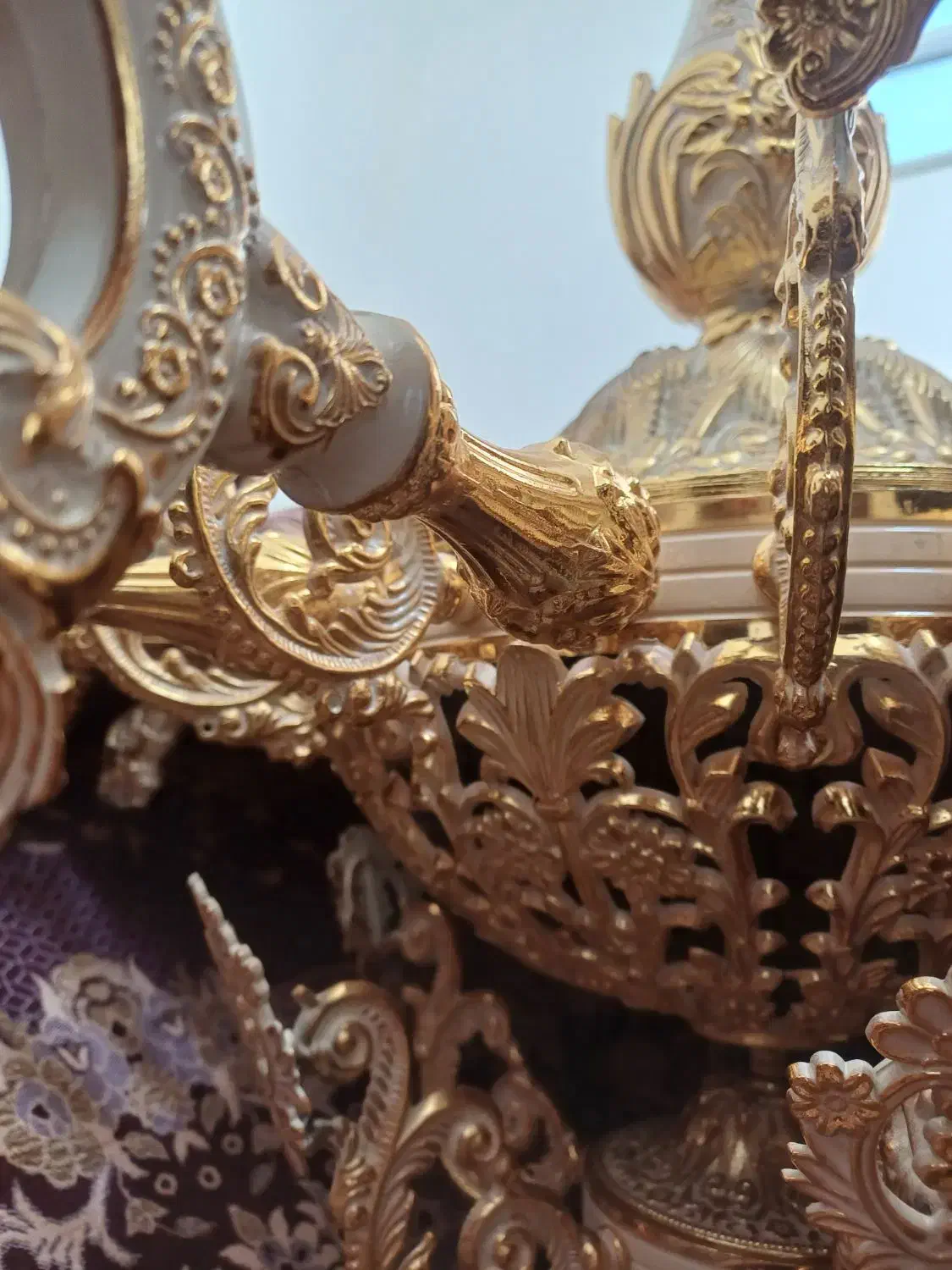 لوستر برنزی جدید طرح پانیذ|لوستر و چراغ آویز|اردبیل, |دیوار