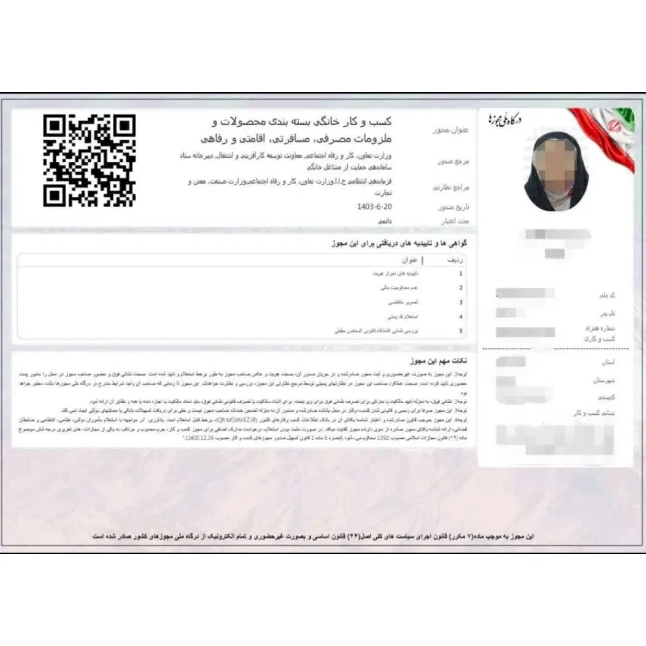 جواز کسب مشاغل خانگی|خدمات مالی، حسابداری، بیمه|قم, زنبیل آباد|دیوار
