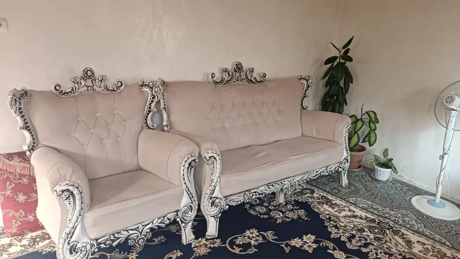 مبل هفت نفره|مبلمان خانگی و میز عسلی|چوبر, |دیوار