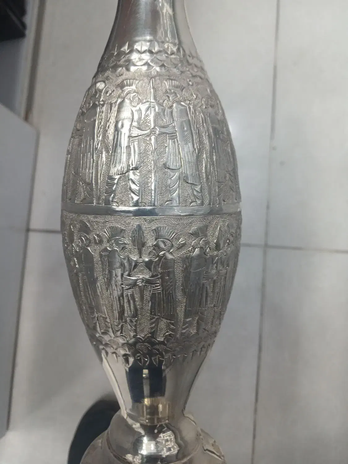 گلدان نقره عیار ۸۴|کلکسیون اشیاء عتیقه|مهریز, |دیوار