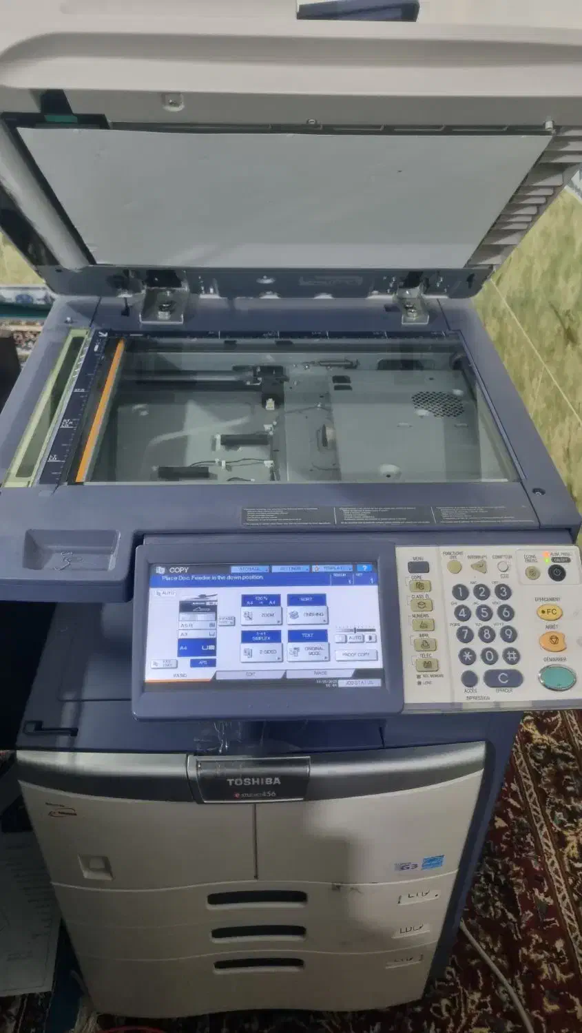 چاپگر صنعتی توشیبا ۴۵۶ پر سرعت|پرینتر، اسکنر، کپی، فکس|امیدیه, |دیوار