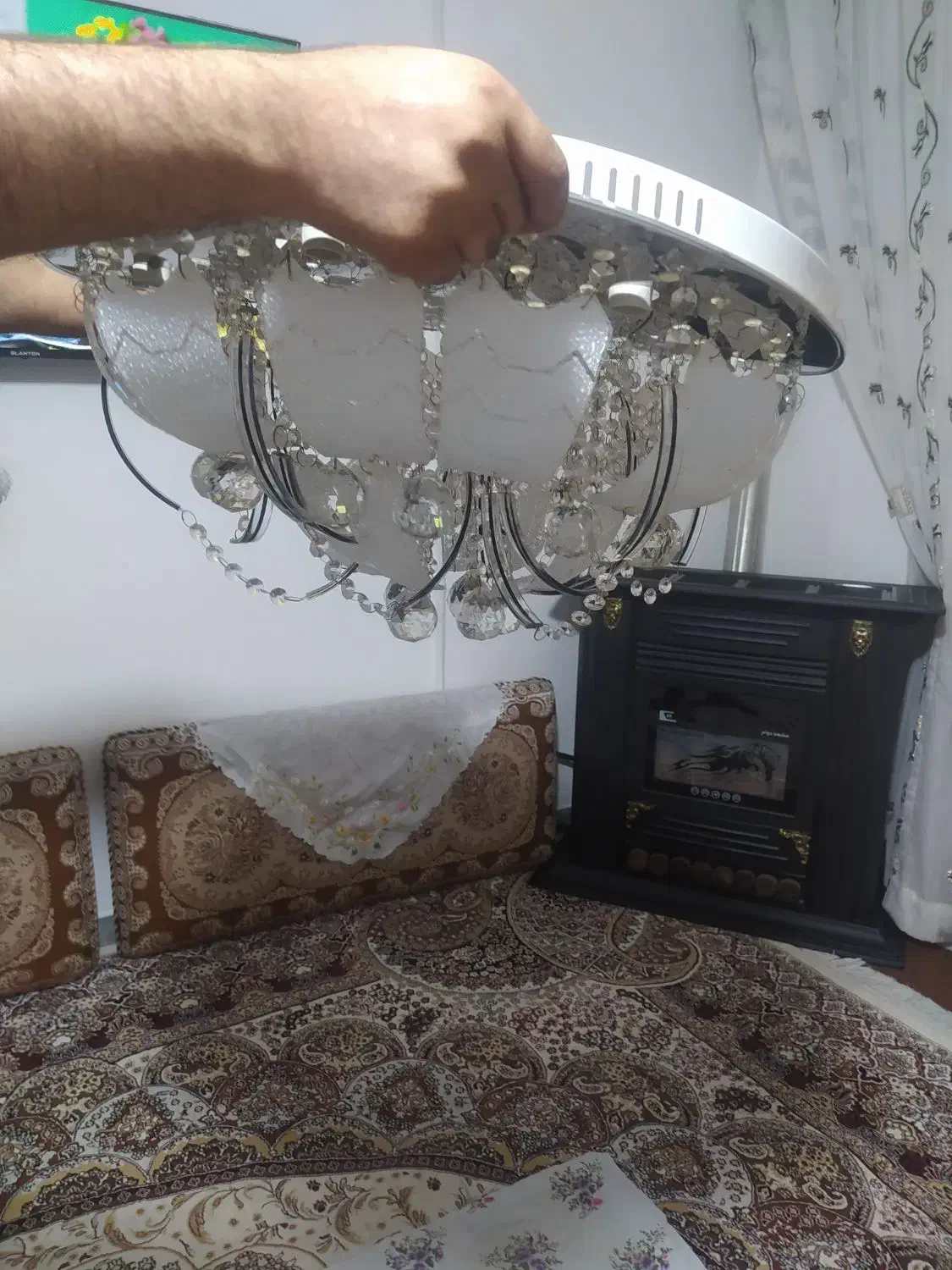 لوستر کنترل دار|لوستر و چراغ آویز|زاهدان, |دیوار