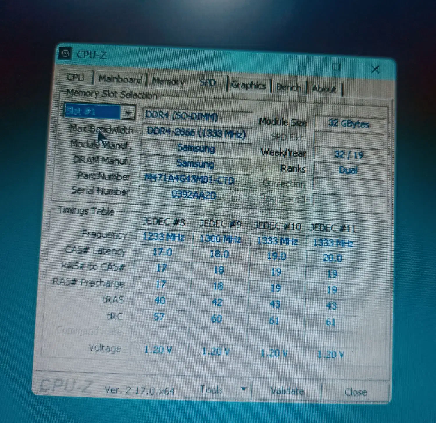 رم لپ تاپ 32 گیگ ddr4 سامسونگ 2666|قطعات و لوازم جانبی رایانه|یزد, |دیوار