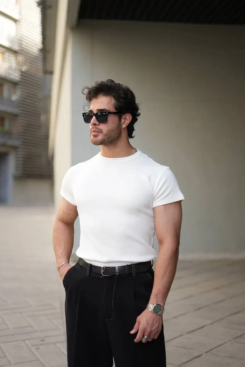 فیتشرت تیشرت کبریتی کشبافت مردانه|لباس|کرج, باغستان|دیوار