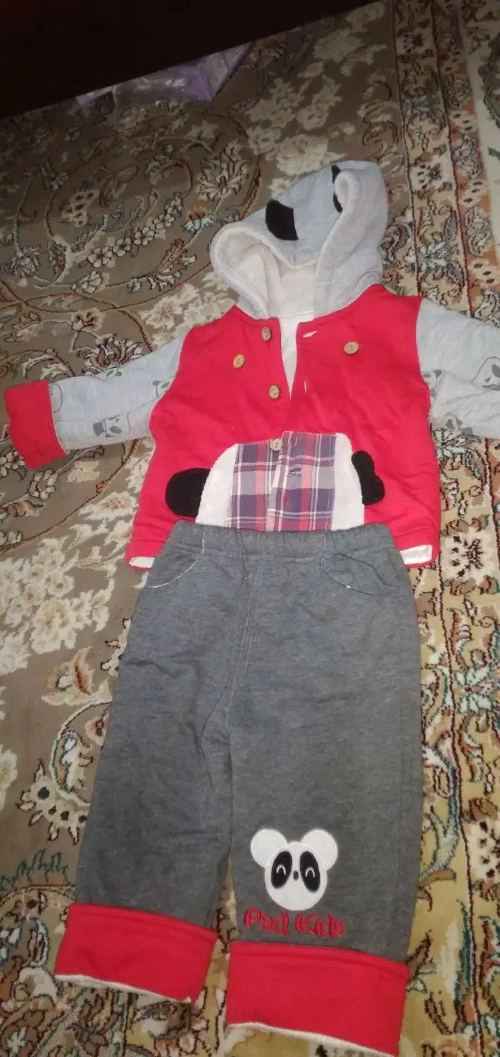 کاپشن شلوار گرم سایز۹ماه تا ۱نیم سال|کفش و لباس بچه|خرمآباد, |دیوار