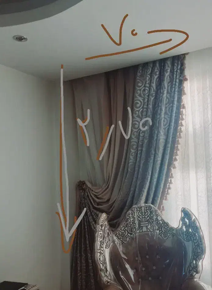 یک جفت شال پذیرایی|پرده، رانر، رومیزی|تهران, خزانه|دیوار