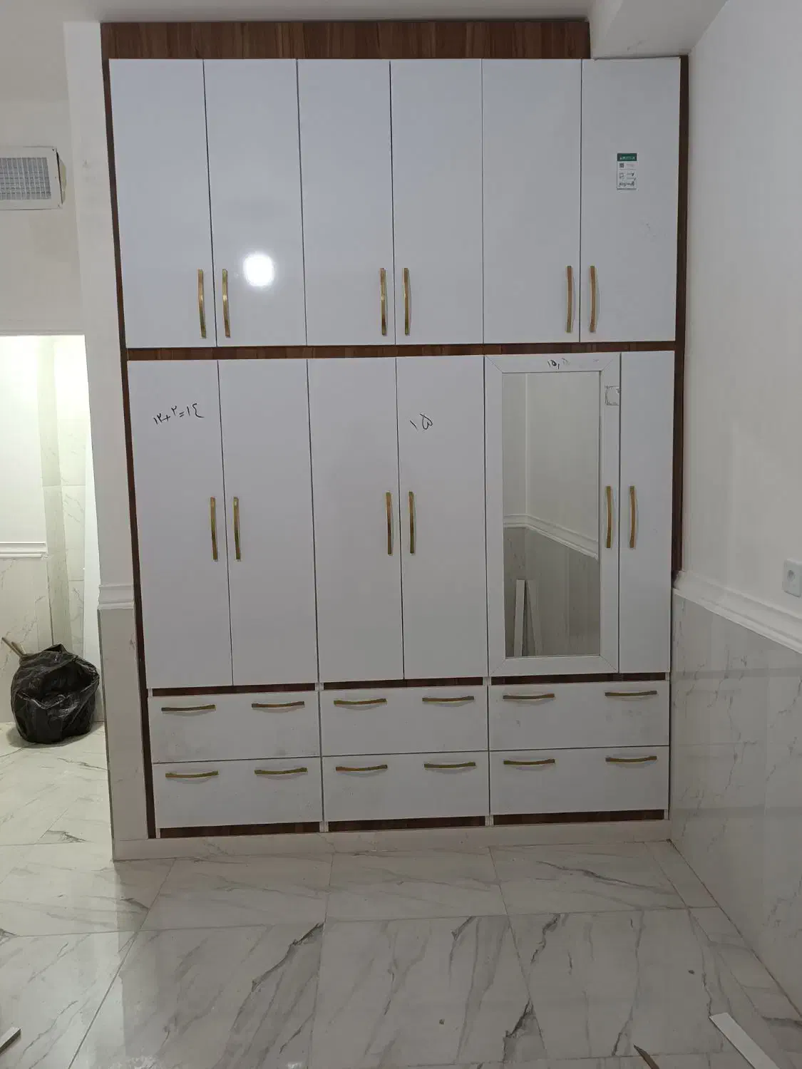 درب چوبی کمد دیواری کابینت آشپزخانه|جاکفشی، کمد، دراور|لردگان, |دیوار
