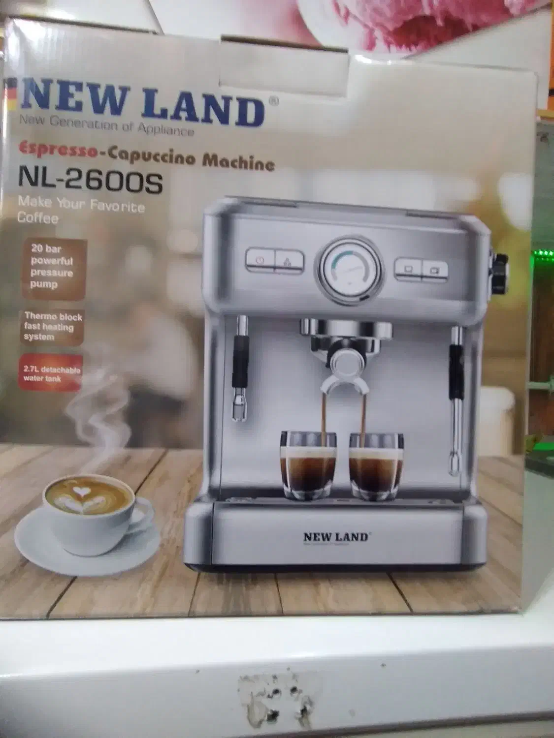 اسپرسو ساز نیمه صنعتی NEW LAND|سماور، چایساز، قهوهساز|قشم, |دیوار