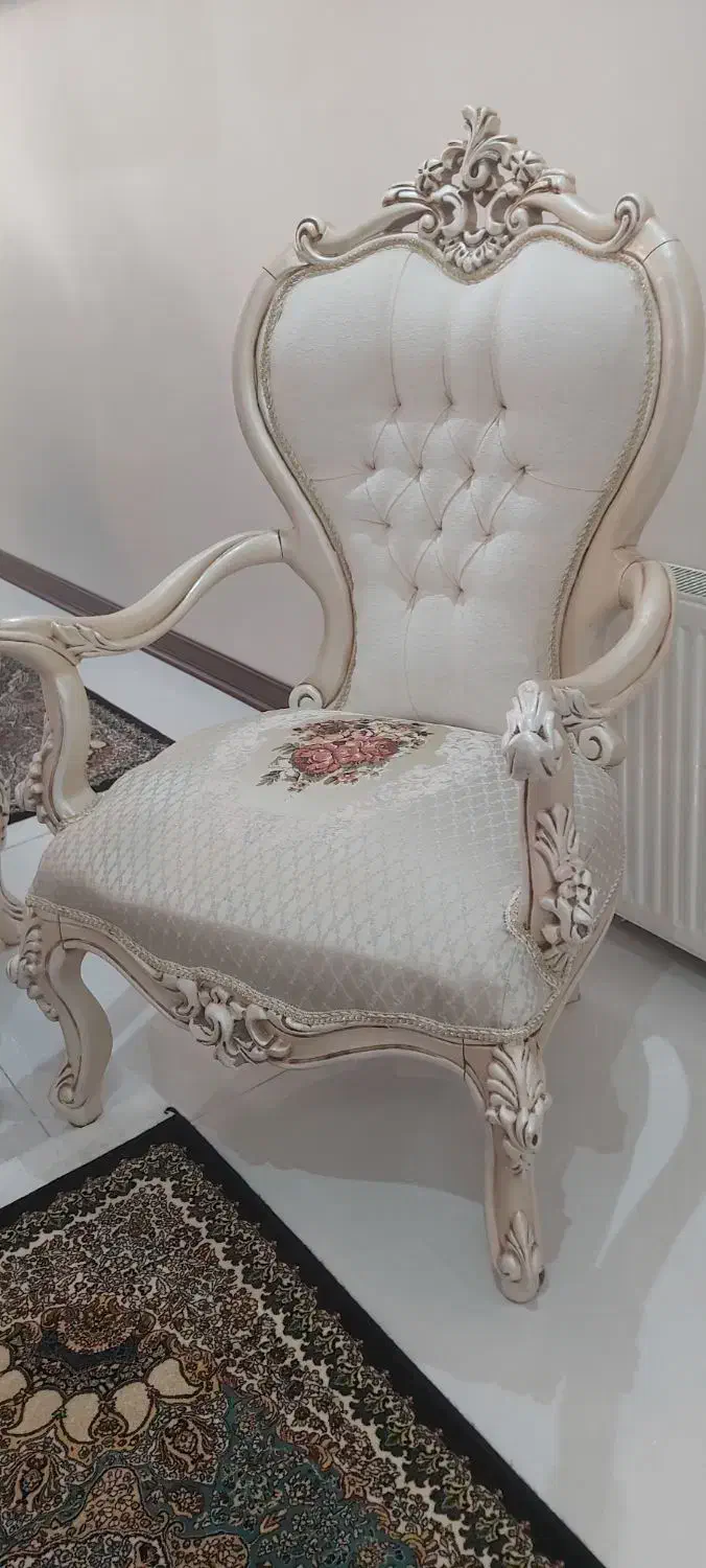 مبل استیل ۷ نفره و میز نهار خوری ۸ نفره|مبلمان خانگی و میز عسلی|تهران, شاهین|دیوار