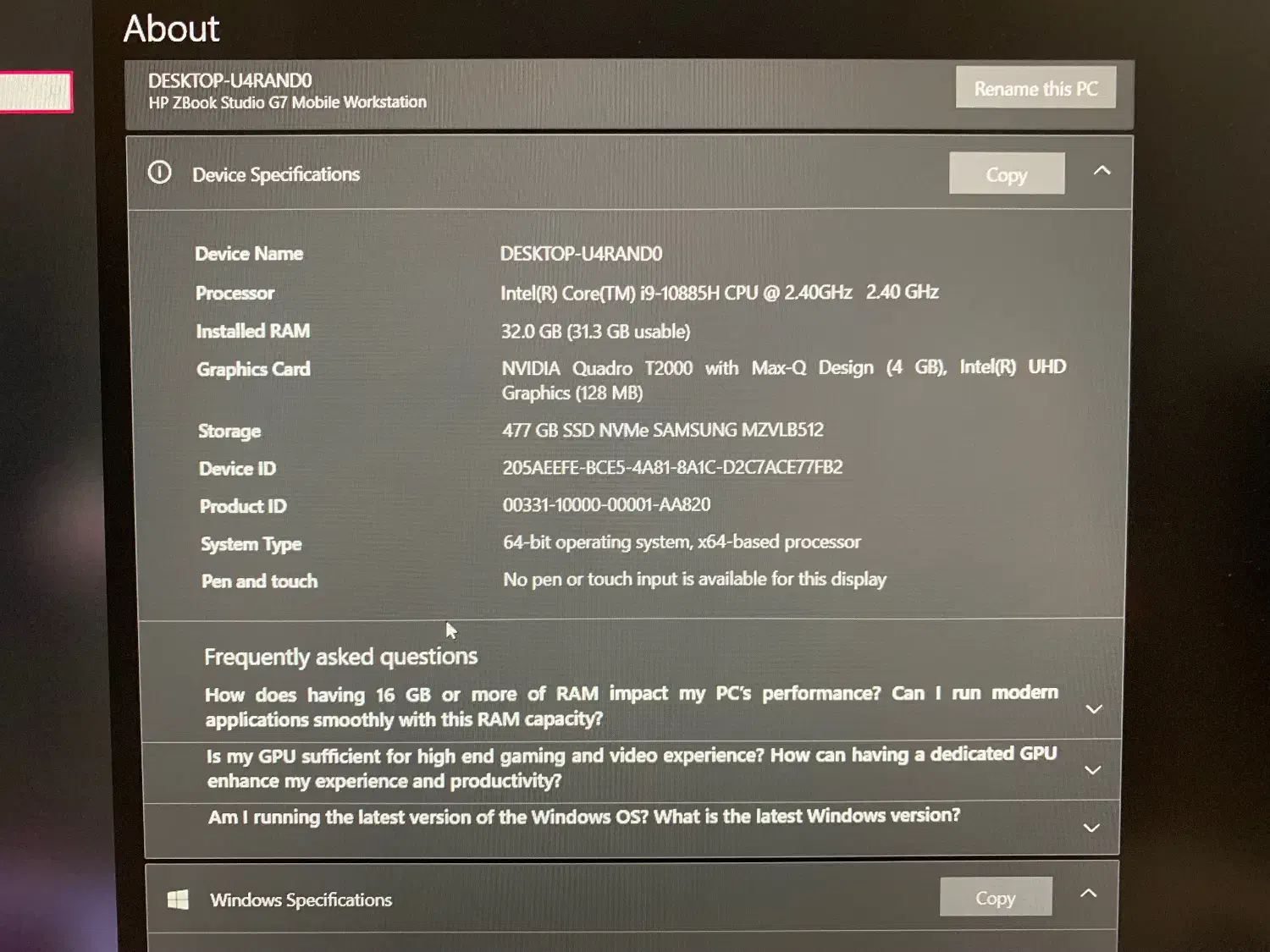 Hp zbook g8|رایانه همراه|ایلام, |دیوار