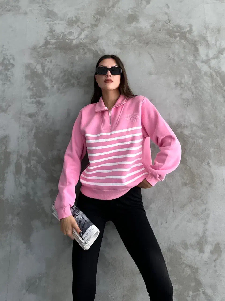 نیم زیپ راه راه ktn|لباس|جوانرود, |دیوار