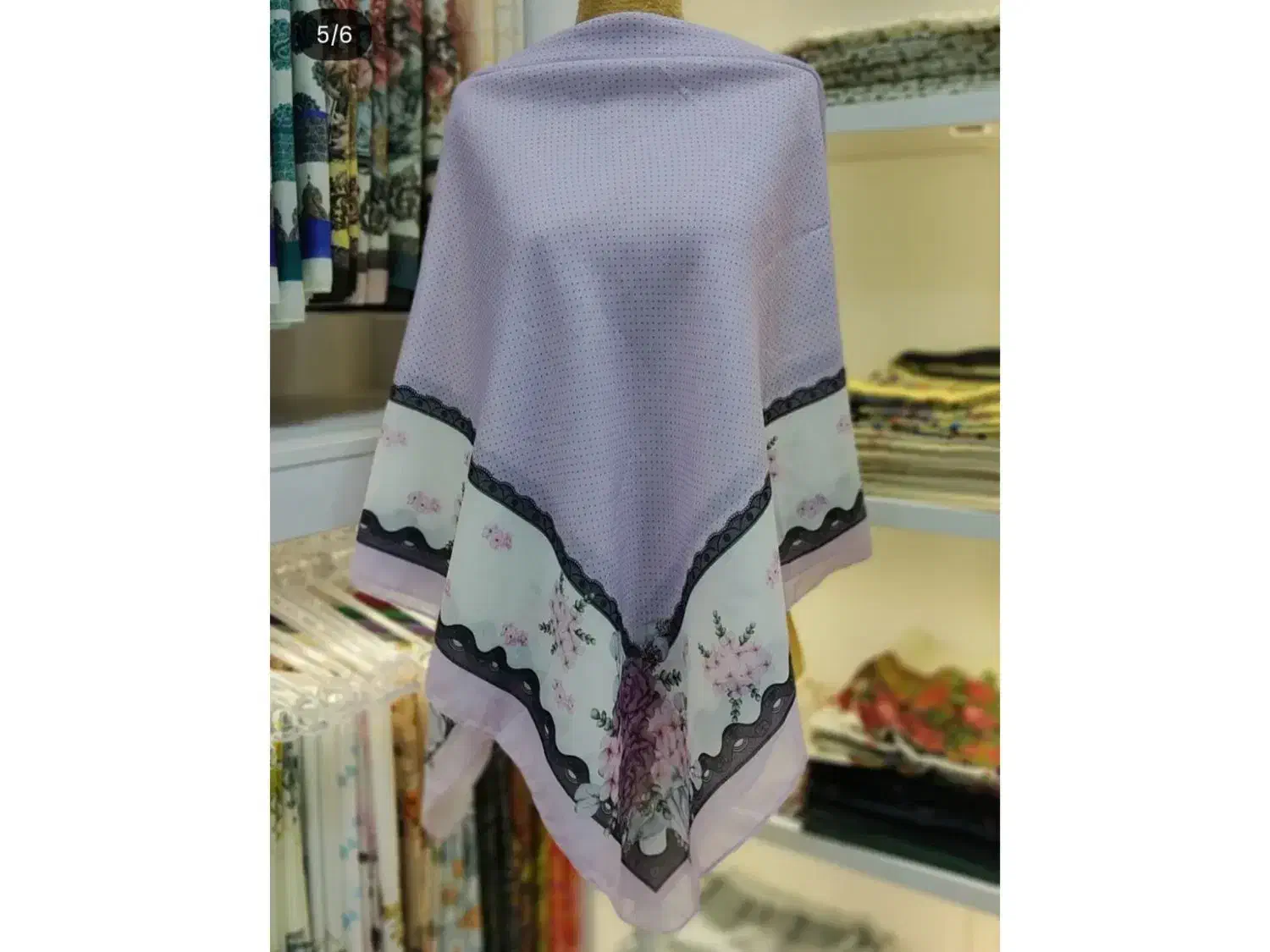 روسری زیبا با طرحهای خاص و رنگهای ملایم|لباس|گنبد کاووس, |دیوار