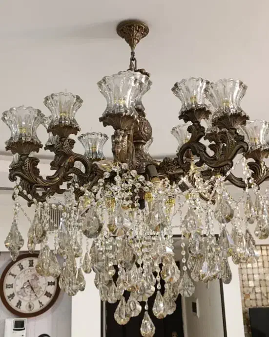 لوستر ۱۶ شعله|لوستر و چراغ آویز|شاهین‌شهر, شهرک میلاد|دیوار