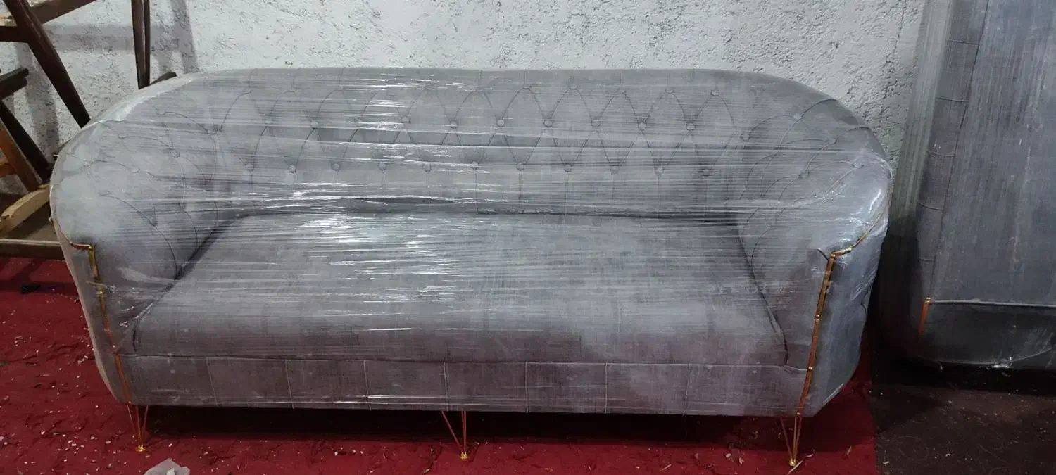 دو سرویس مبل صدفی هشت نفره طوسی نوع مناسب جهزیه|مبلمان خانگی و میز عسلی|زابل, |دیوار