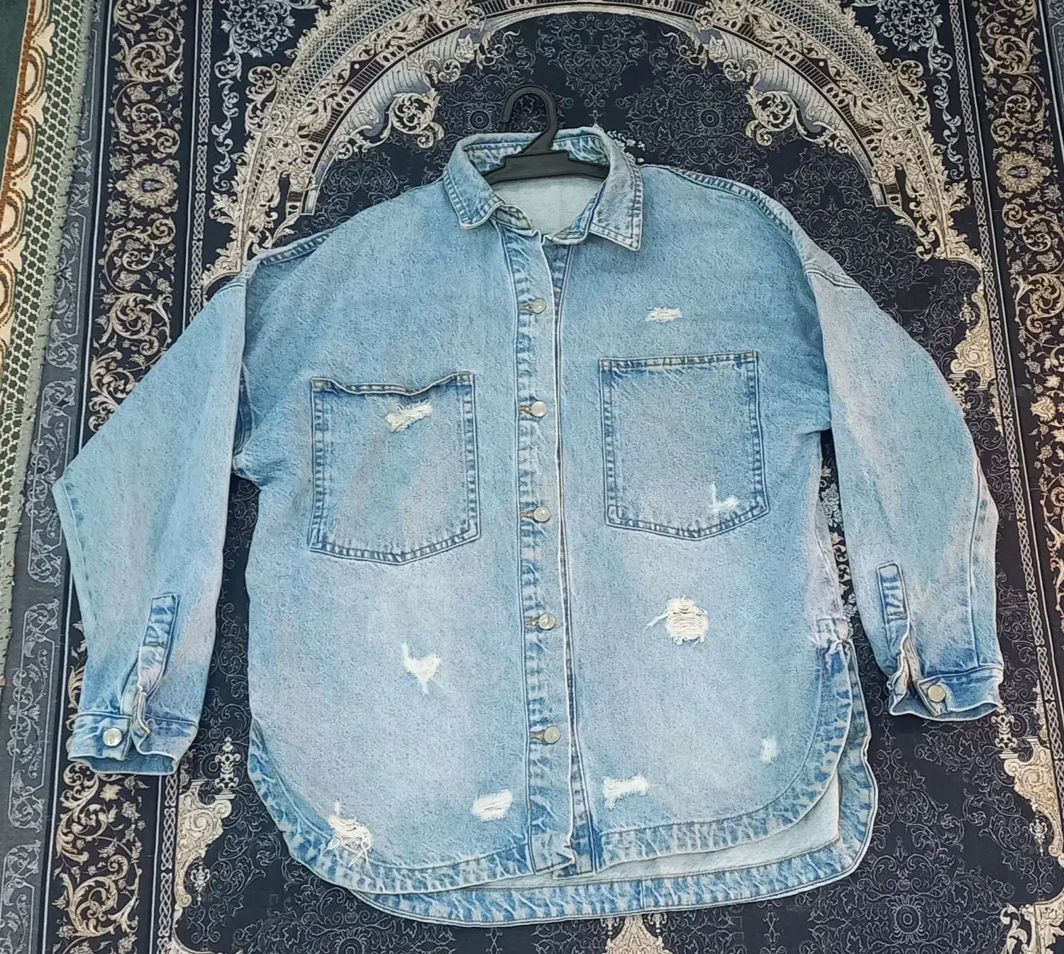 مانتو لی جین سایز۴۶ مانتو کتان مخملی سایز ۴۲|لباس|شاهینشهر, حاجی آباد|دیوار