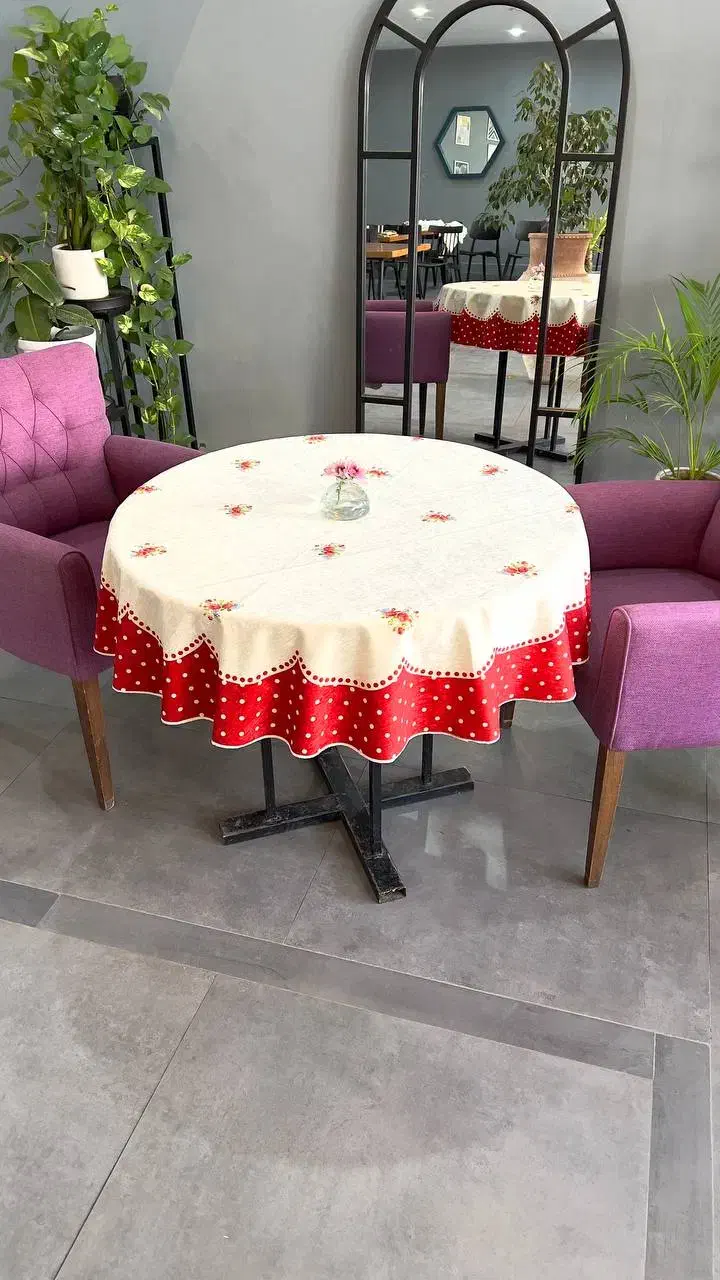 انواع رومیزی و زیر سفره جدید و ترند|پرده، رانر، رومیزی|بردسکن, |دیوار