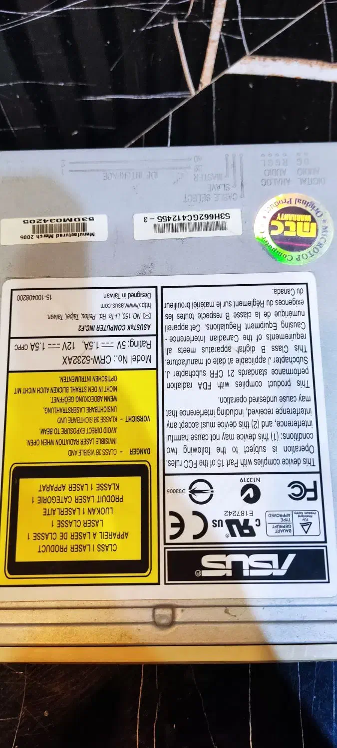 درایو نوری کیس مارک ASUS|قطعات و لوازم جانبی رایانه|اسلام‌شهر, مظفریه|دیوار