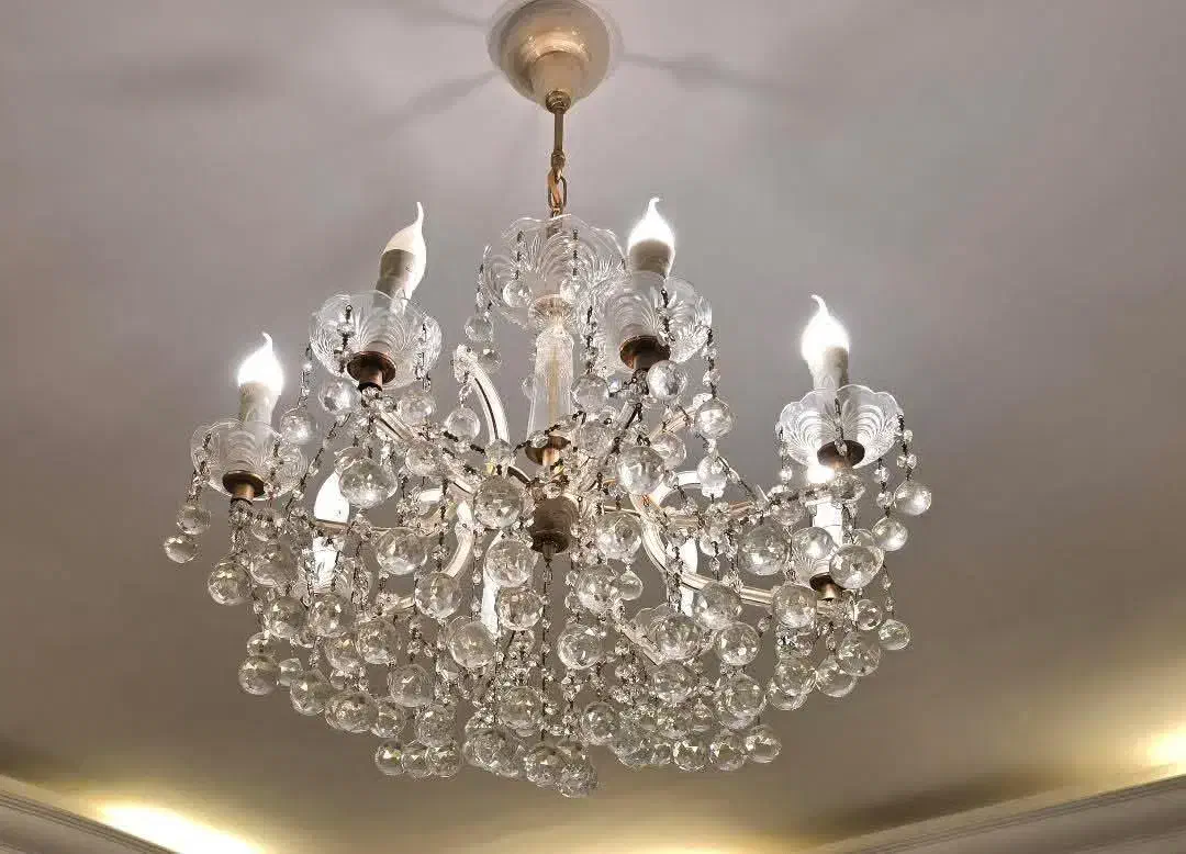 لوستر کریستالی ایتالیایی|لوستر و چراغ آویز|تبریز, |دیوار