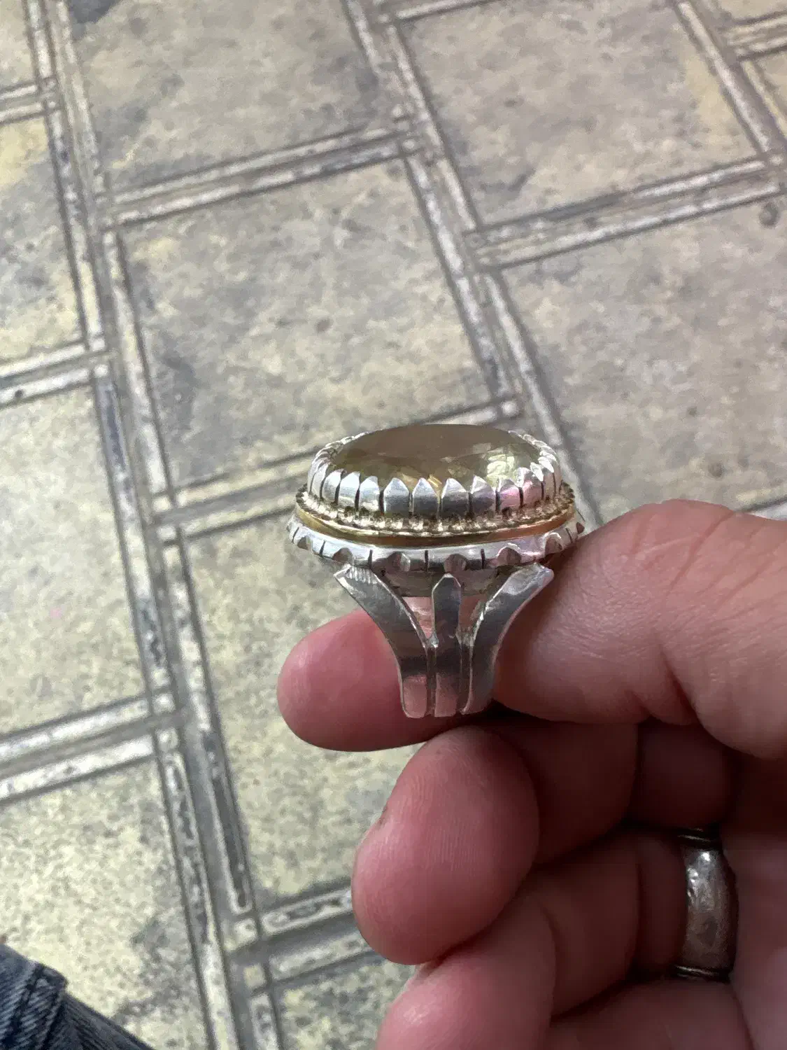 انگشتر نقره سنگ سیترین|جواهرات|اندیشه, اندیشه فاز ۴|دیوار