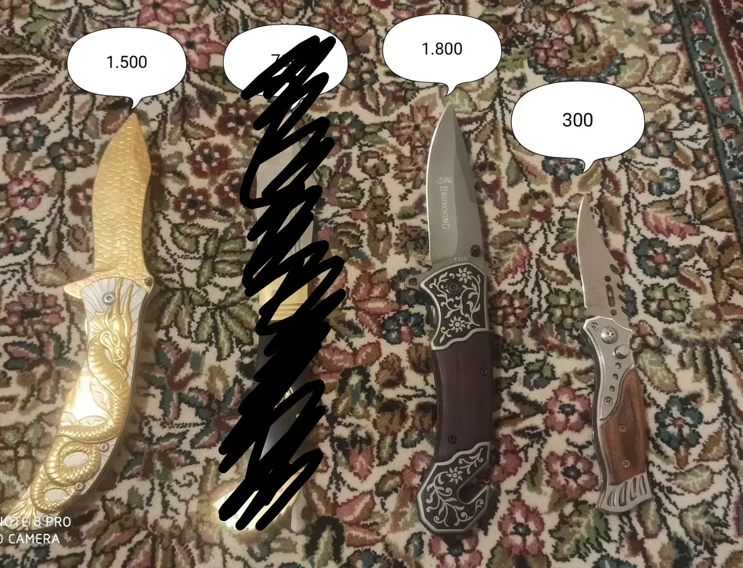 چاقو های مختلف|کوهنوردی و کمپینگ|کرمان, |دیوار