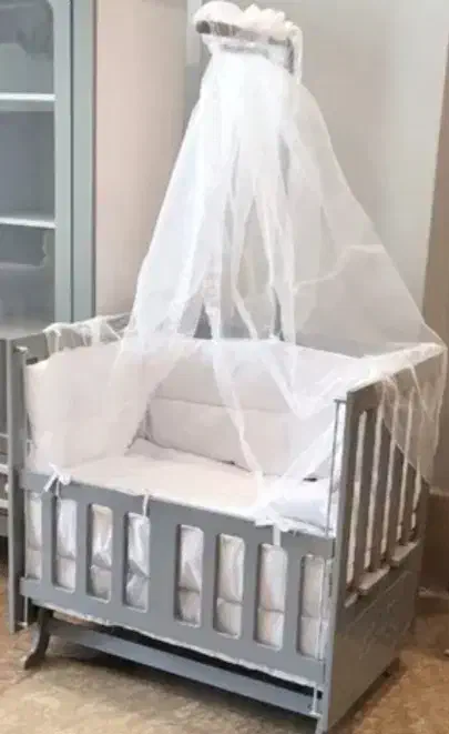 گهواره کنارتخته نوزاد نو|تخت و سرویس خواب|رشت, ولکس|دیوار