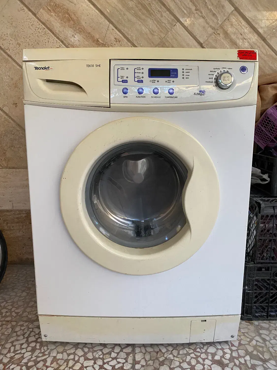 لباس شویی سالم موتور ایتالیایی|ماشین لباسشویی و خشک‌کن لباس|نجف‌آباد, سعدی|دیوار