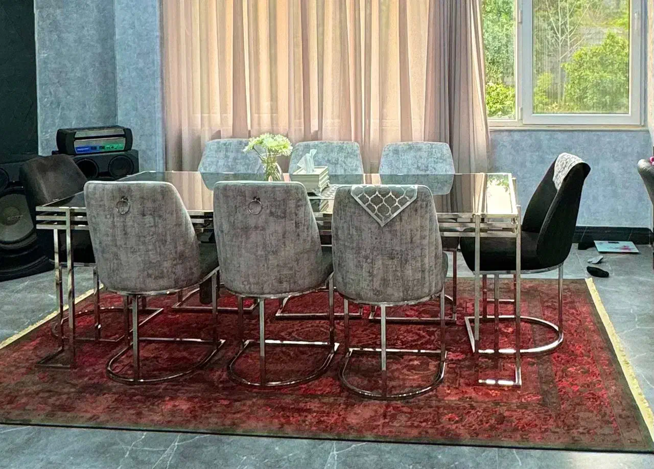 ست استیل مبلمان ۶ نفره و نهار خوری ۸ نفره|مبلمان خانگی و میز عسلی|فشاپویه, |دیوار