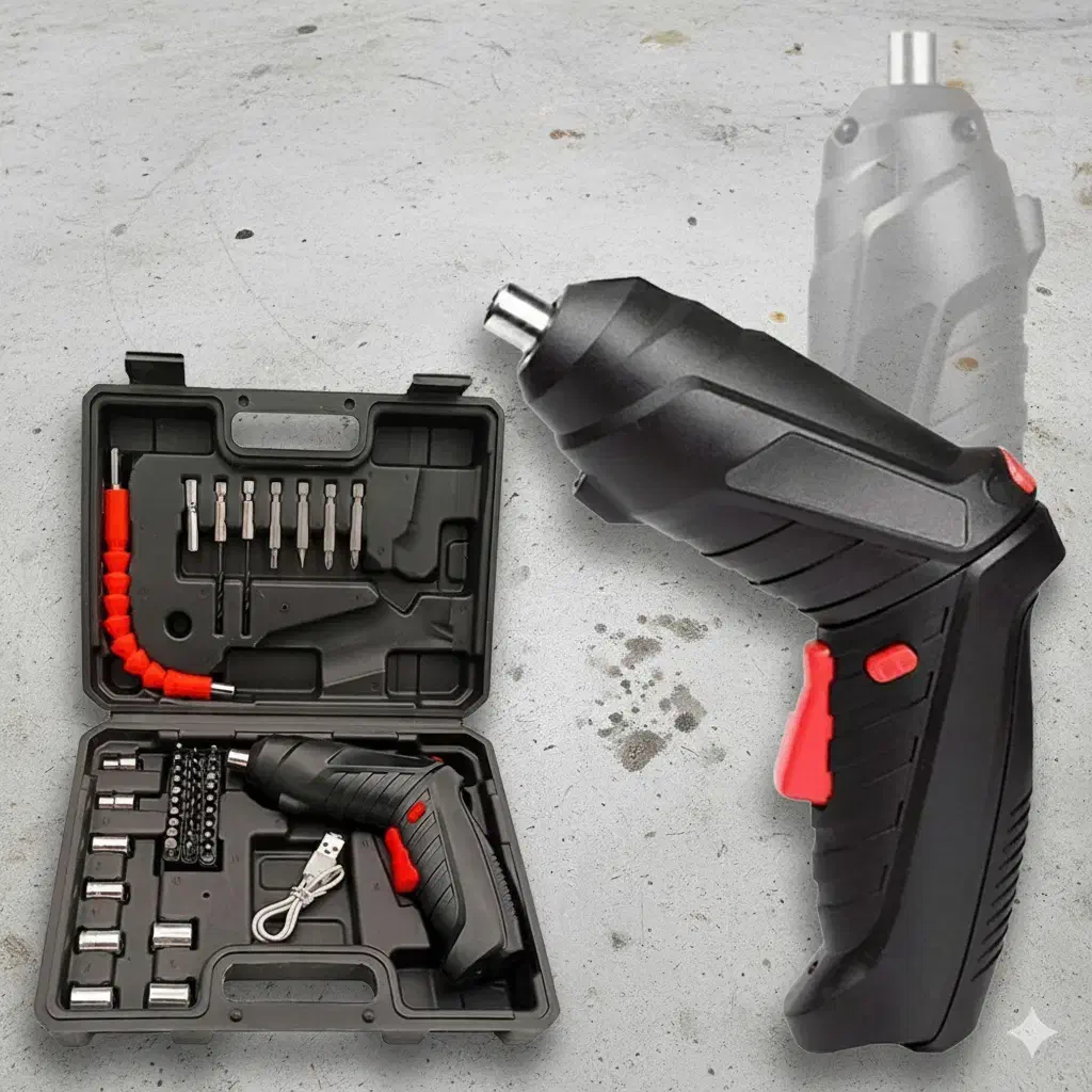 دریل پیچ‌گوشتی شارژی Fixer19V/کاربردی و ۴۷پارچ|مصالح و تجهیزات ساختمان|میبد, |دیوار