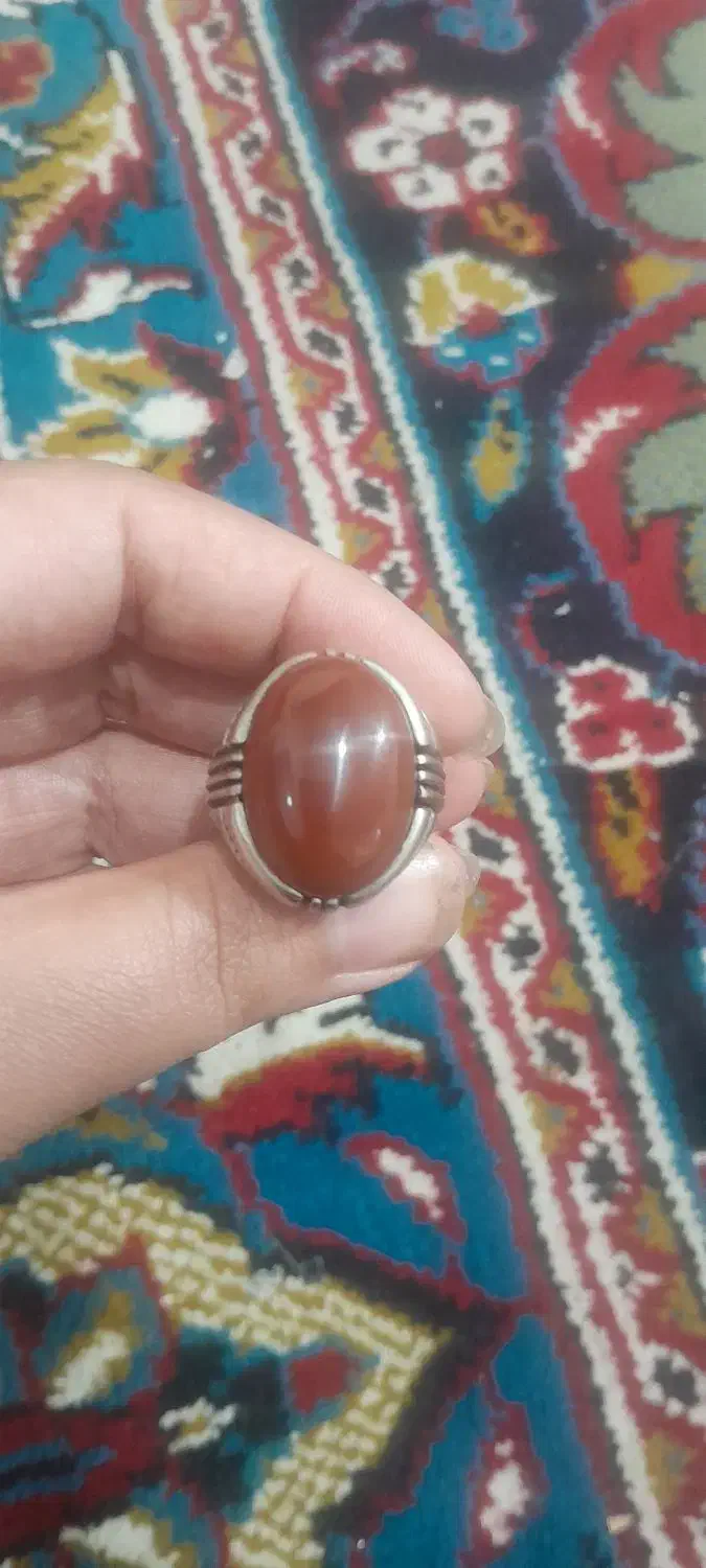 انگشتر عقیق جیگری|کلکسیون اشیاء عتیقه|رباطکریم, کیکاور|دیوار