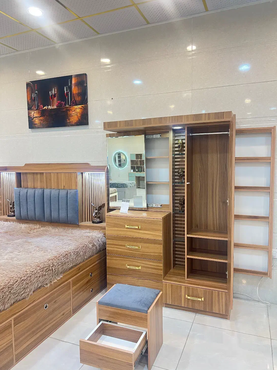 سرویس خواب آرتین - سرای شاهکار|تخت و سرویس خواب|یزد, |دیوار