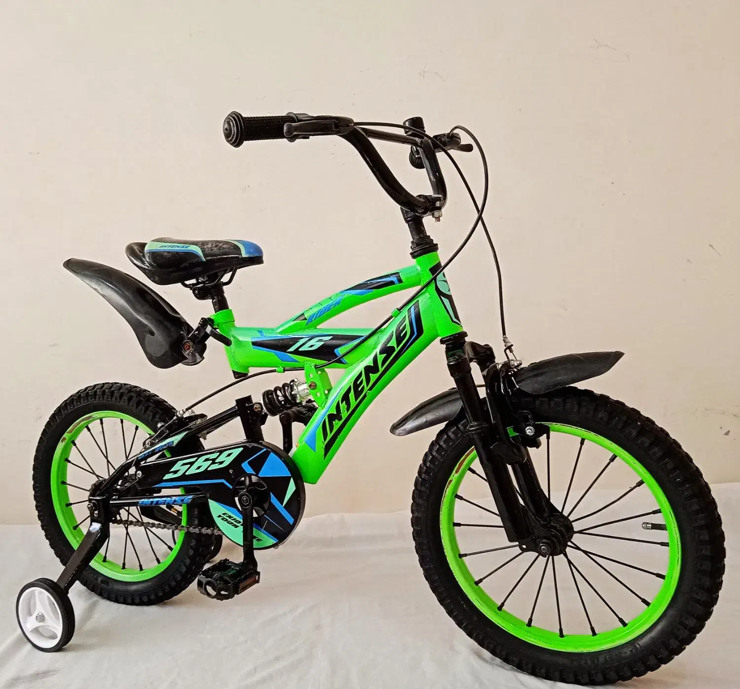 دوچرخه سایز ۱۶ (اینتنس) کمکفنردار درحدصفرفروشگاهی|دوچرخه، اسکیت، اسکوتر|تبریز, |دیوار