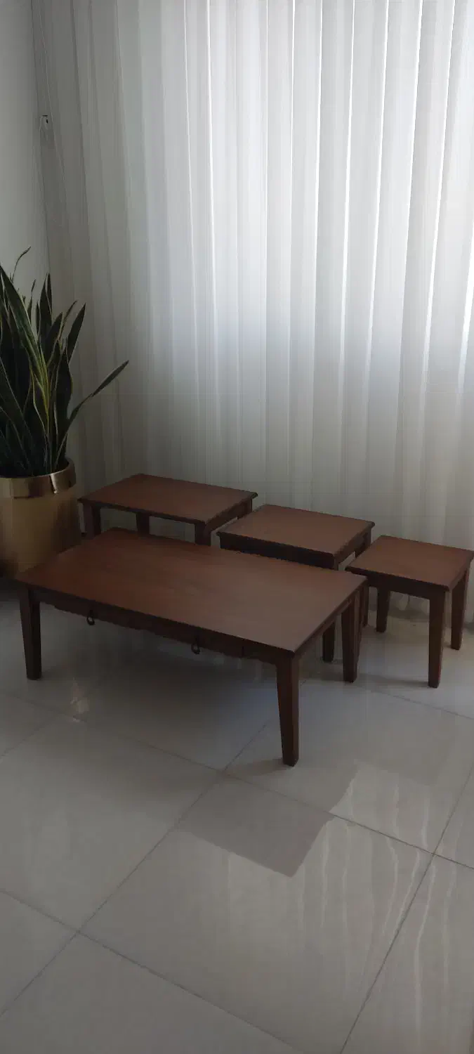 میز جلو مبلی با ۳ تا عسلی|مبلمان خانگی و میز عسلی|بجنورد, |دیوار