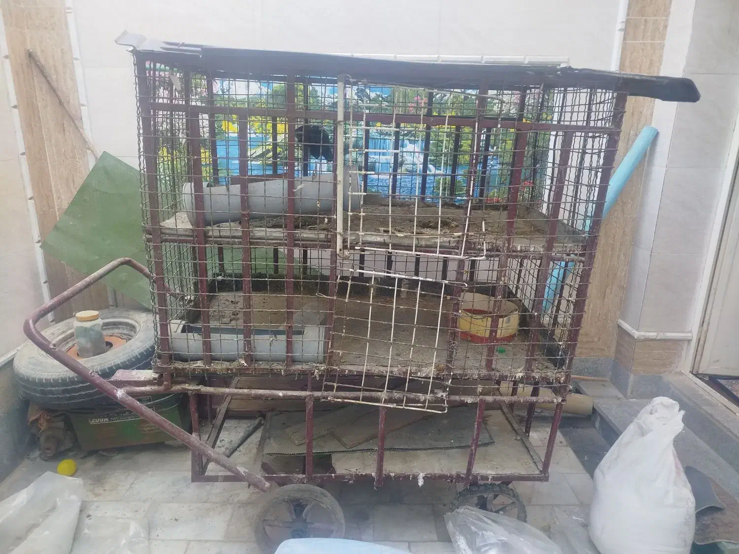 گاری قفس ضد گلوله|لوازم جانبی حیوانات|زاهدان, |دیوار