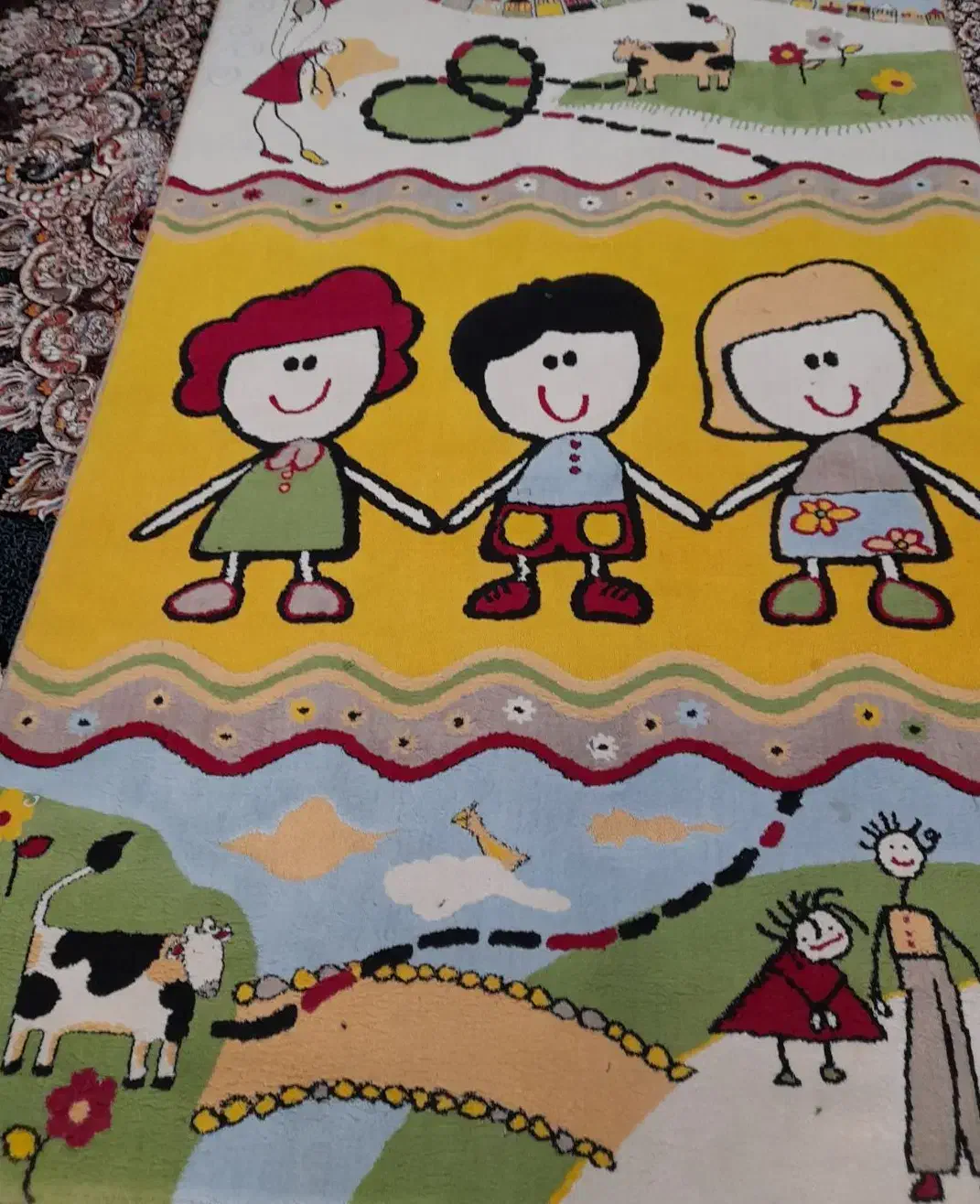 فرش اتاق کودک|فرش|قزوین, |دیوار