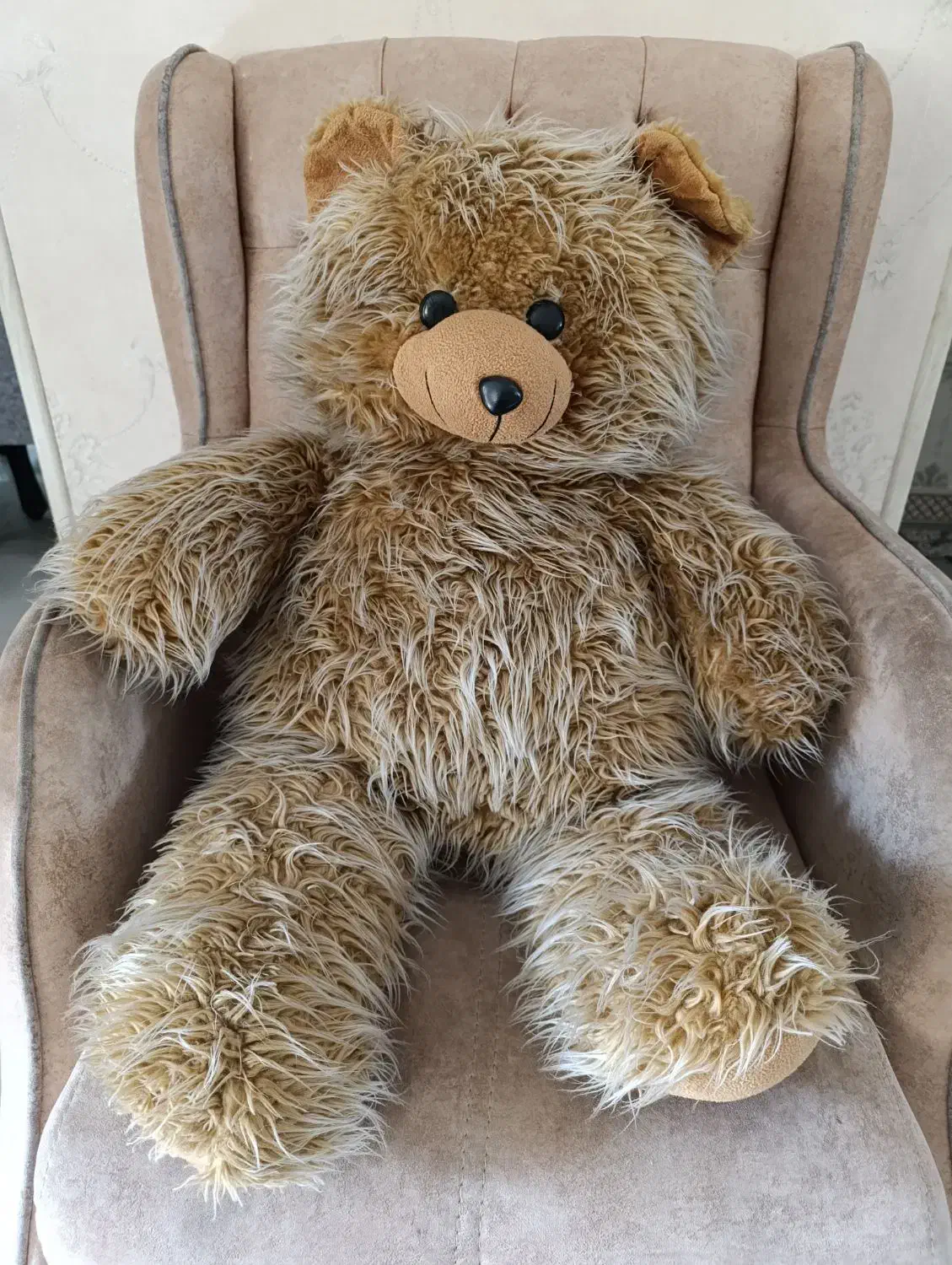 خرس قهوه ای سفید یک متری|اسباب‌بازی بچه|آمل, |دیوار