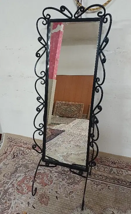 اینه قدی فرفورژه اهنی فلزی ارایشگاه باشگاه منزل|آینه|تهران, هرندی|دیوار