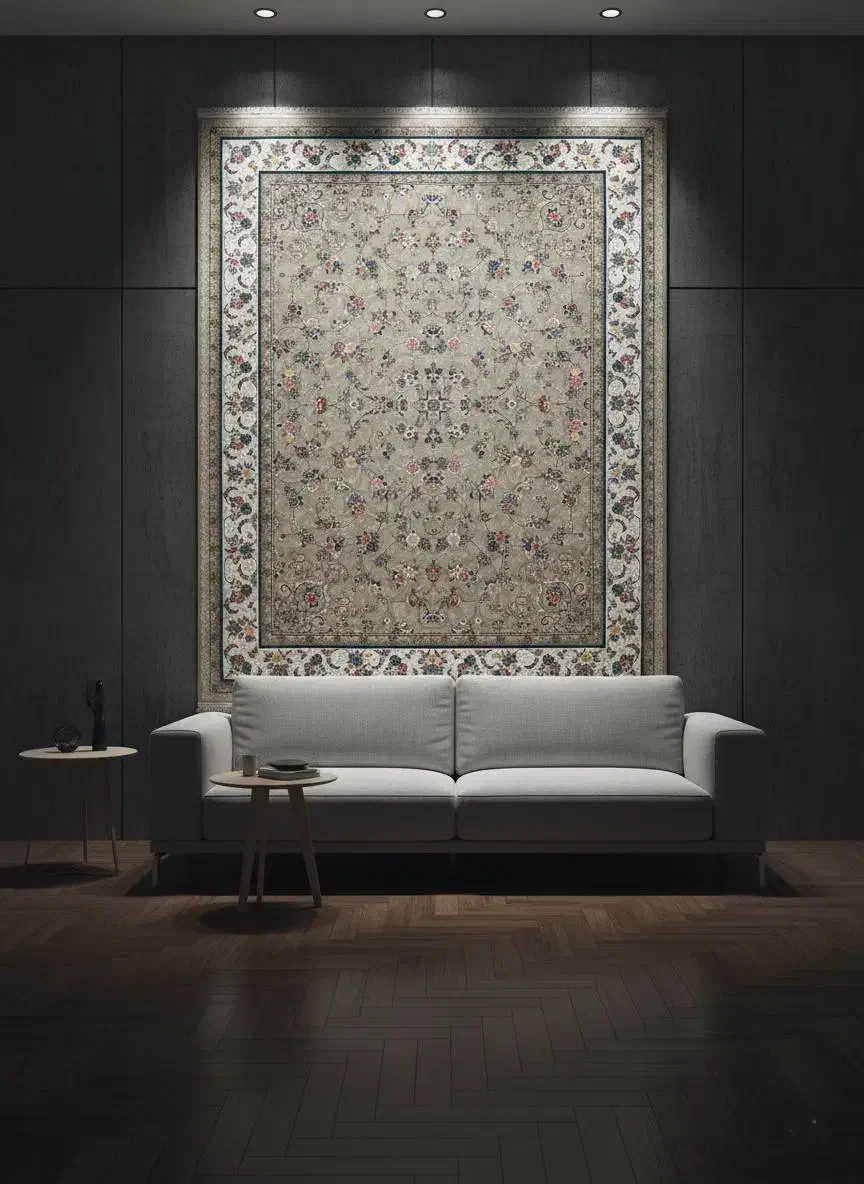 فرش ایرانی بافت ماشینی|فرش|کرمان, |دیوار