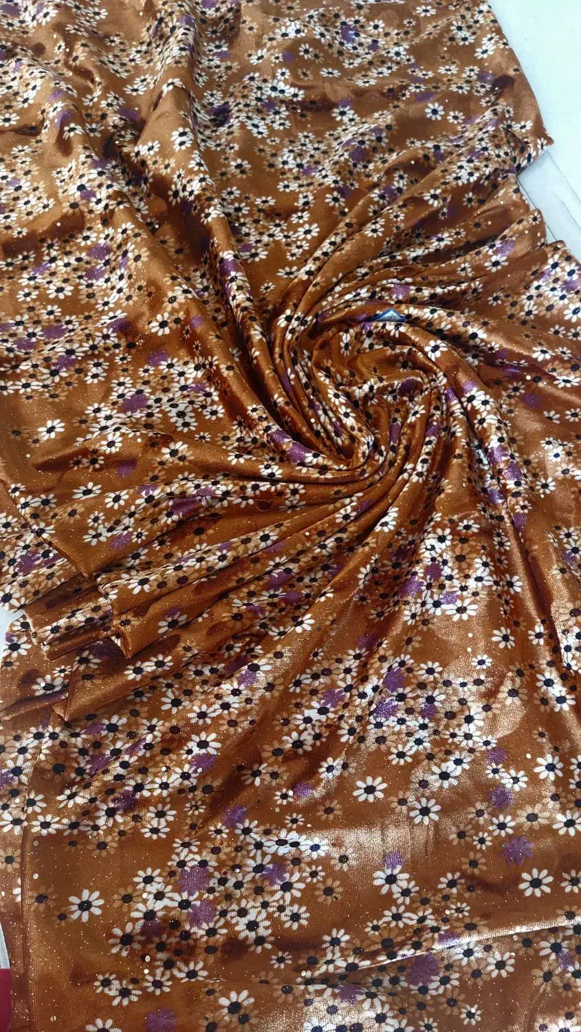 پارچه گلدار شاین دار|لوازم خیاطی و بافتنی|خرم‌آباد, |دیوار