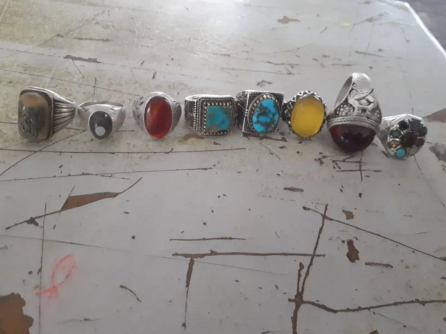 تعدادی انگشتر اس عتیقه بفروش میرسد|جواهرات|نیشابور, مازول|دیوار