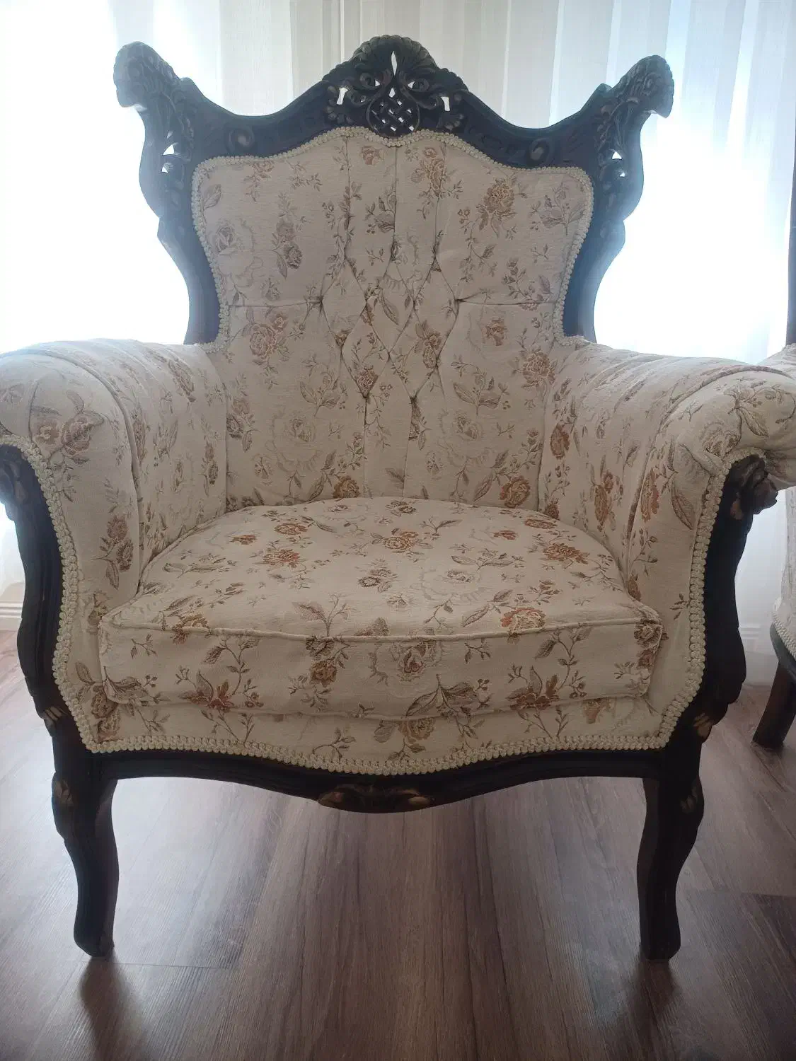 مبل سلطنتی ۷ نفره با چوب راش|مبلمان خانگی و میز عسلی|اردبیل, |دیوار