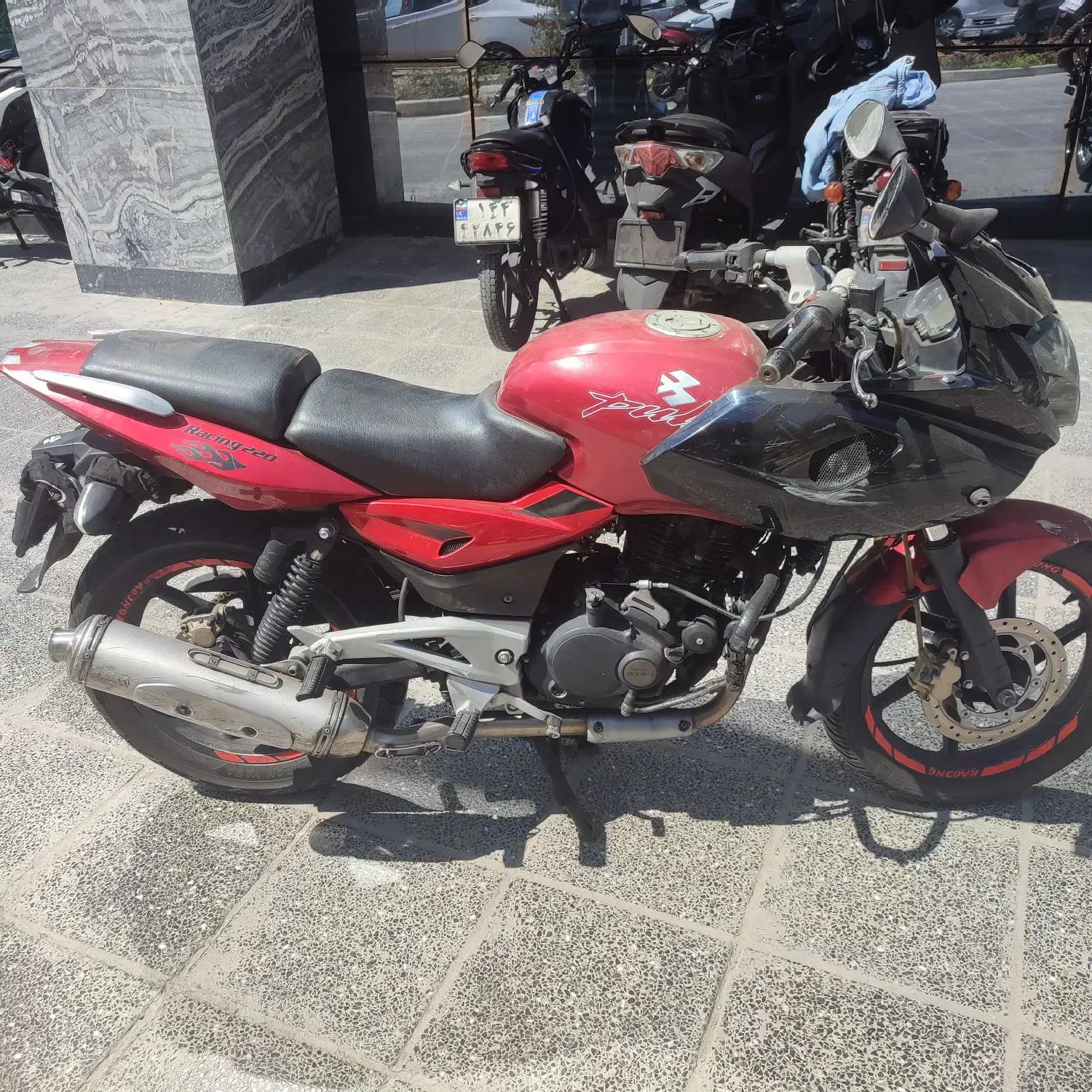 پالس ۲۲۰ قرمز مدل ۸۹|موتورسیکلت|کرج, شهرک بهداری|دیوار