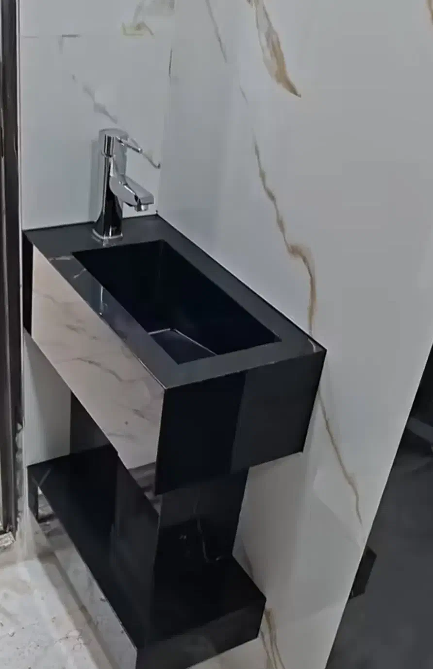 روشویی سرامیکی بدون پایه aras|لوازم سرویس بهداشتی|باسمنج, |دیوار