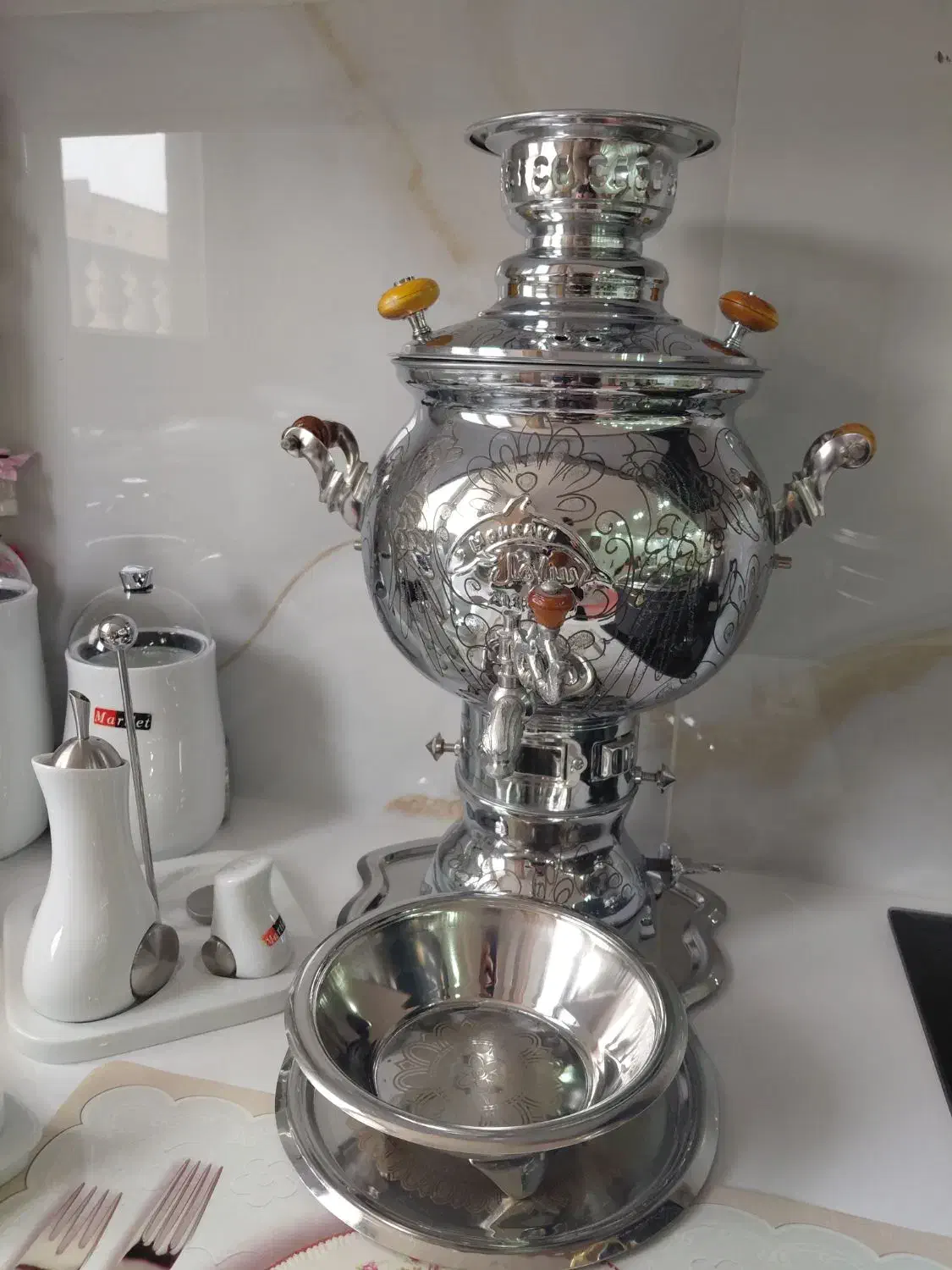 سماور گازی نو|سماور، چای‌ساز، قهوه‌ساز|قم, انسجام|دیوار